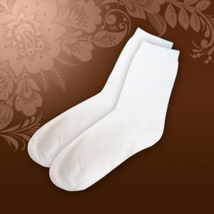 Носки для сублимации белые, размер 41- 45